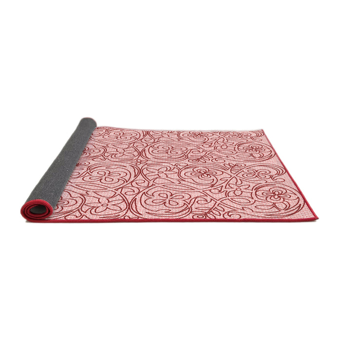 Thickness of Patterned Red Rug, pat2018rd