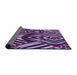 Thickness of Patterned Dark Purple Rug, pat2019pur