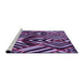 Sideview of Machine Washable Transitional Dark Purple Rug, wshpat2019pur