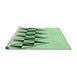 Sideview of Machine Washable Transitional Mint Green Rug, wshpat202grn