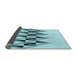 Thickness of Patterned Seafoam Green Rug, pat202lblu