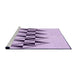 Sideview of Machine Washable Transitional Lilac Purple Rug, wshpat202pur