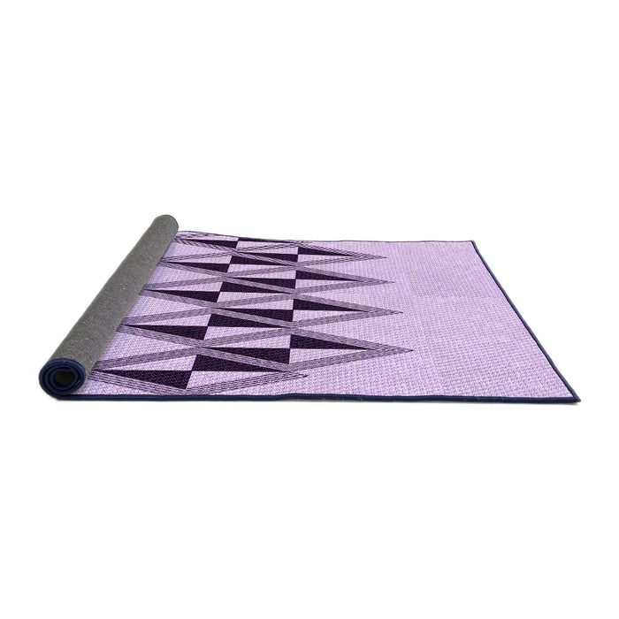 Thickness of Patterned Lilac Purple Rug, pat202pur