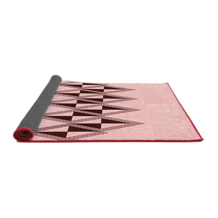 Thickness of Patterned Pink Rug, pat202rd
