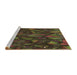 Sideview of Machine Washable Transitional Oak Brown Rug, wshpat2020brn