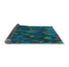 Thickness of Patterned Deep-Sea Blue Rug, pat2020lblu