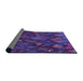 Thickness of Patterned Purple Rug, pat2020pur