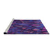 Sideview of Machine Washable Transitional Purple Rug, wshpat2020pur