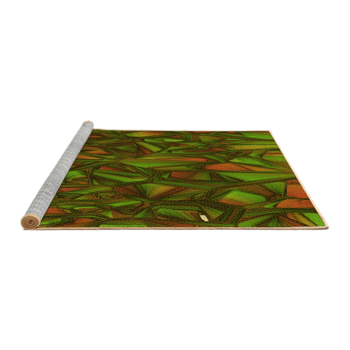 Sideview of Machine Washable Transitional Night Red Rug, wshpat2020yw