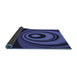 Thickness of Patterned Midnight Blue Rug, pat2021blu