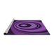 Sideview of Machine Washable Transitional Purple Rug, wshpat2021pur