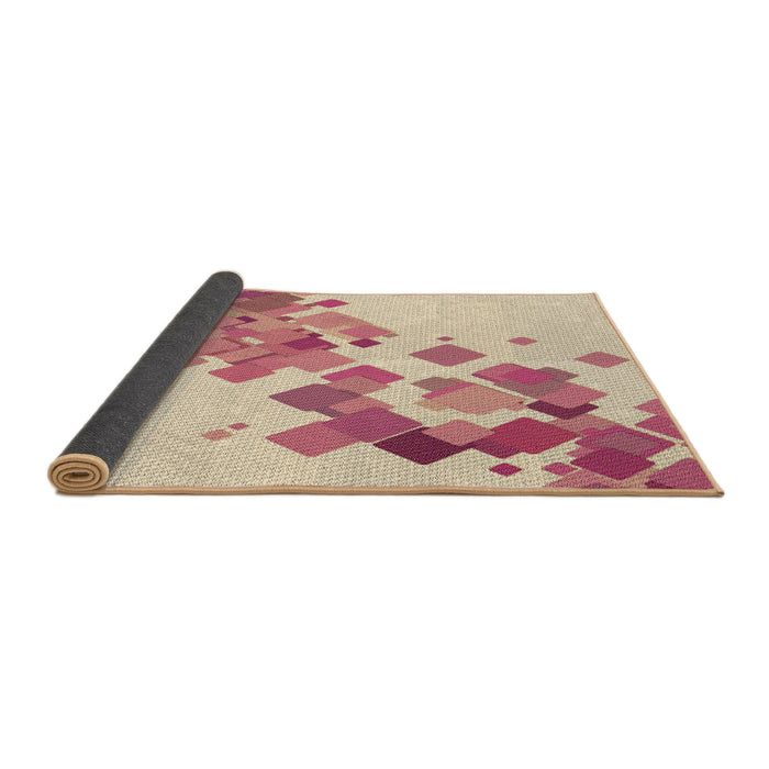 Closeup of Patterned Vanilla Gold Rug, pat2022brn