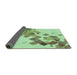 Thickness of Patterned Green Rug, pat2022grn