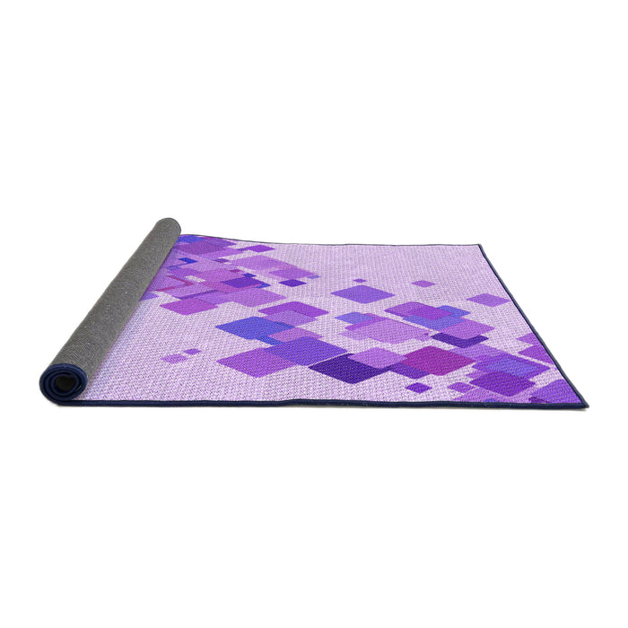 Thickness of Patterned Blossom Pink Rug, pat2022pur