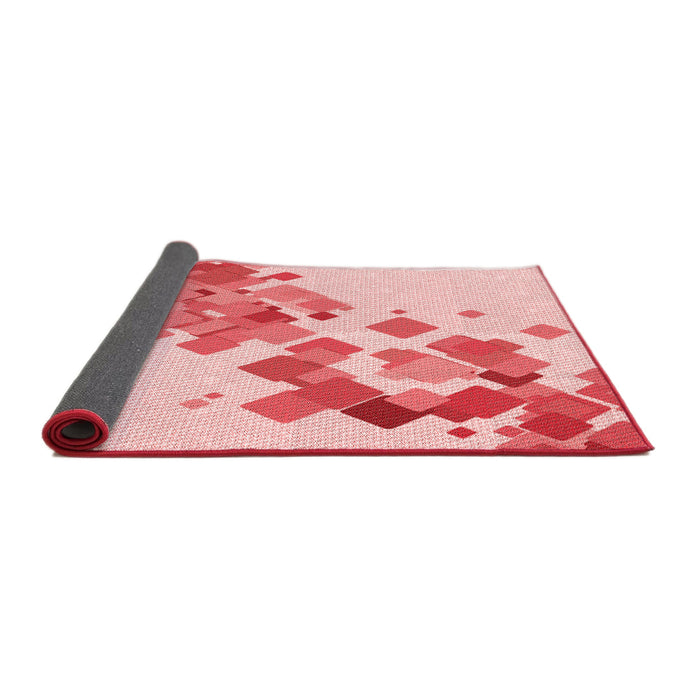 Thickness of Patterned Pink Rug, pat2022rd