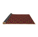 Thickness of Patterned Red Wine or Wine Red Rug, pat2023brn