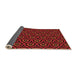 Thickness of Patterned Red Brown Rug, pat2023org