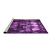 Sideview of Machine Washable Transitional Purple Rug, wshpat2024pur