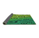 Thickness of Patterned Green Rug, pat2026grn