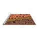 Sideview of Machine Washable Transitional Red Rug, wshpat2026org