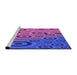 Sideview of Machine Washable Transitional Dark Orchid Purple Rug, wshpat2026pur