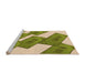 Sideview of Machine Washable Transitional Olive Green Rug, wshpat2027org