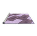 Sideview of Machine Washable Transitional Viola Purple Rug, wshpat2027pur