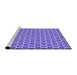 Sideview of Machine Washable Transitional Bright Lilac Purple Rug, wshpat203pur