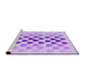 Sideview of Machine Washable Transitional Purple Rug, wshpat2031pur