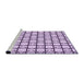 Sideview of Machine Washable Transitional Purple Violet Purple Rug, wshpat2033pur