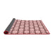 Thickness of Patterned Light Rose Pink Rug, pat2033rd