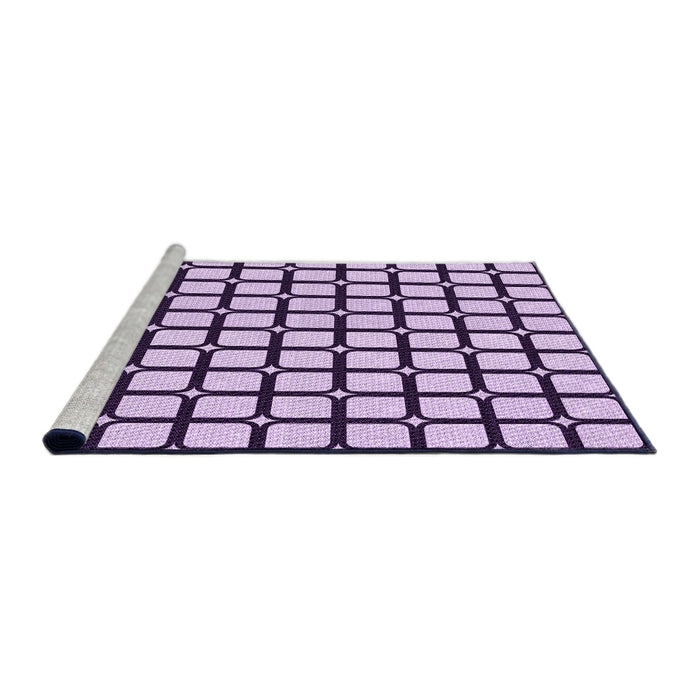 Sideview of Machine Washable Transitional Purple Rug, wshpat2034pur