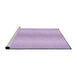 Sideview of Machine Washable Transitional Lilac Purple Rug, wshpat2036pur