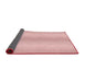 Thickness of Patterned Light Rose Pink Rug, pat2036rd