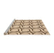 Sideview of Machine Washable Transitional Light Brown Rug, wshpat2037org