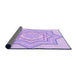 Thickness of Patterned Purple Rug, pat2038pur