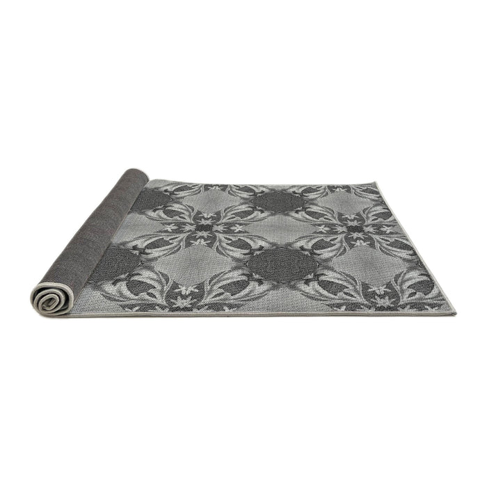 Thickness of Patterned Cloud Gray Rug, pat2039gry