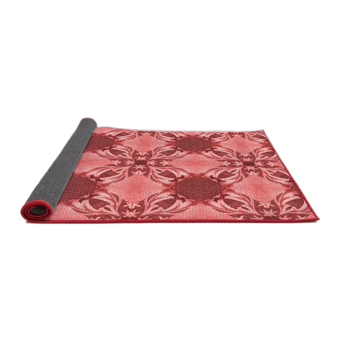 Thickness of Patterned Red Rug, pat2039rd