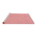 Sideview of Machine Washable Transitional Red Rug, wshpat204rd