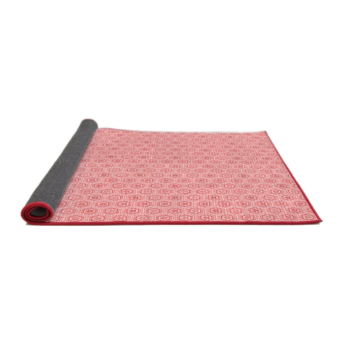 Thickness of Patterned Red Rug, pat204rd