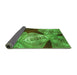 Thickness of Patterned Neon Green Rug, pat2040grn