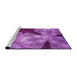 Sideview of Machine Washable Transitional Purple Rug, wshpat2040pur