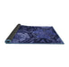 Thickness of Patterned Lapis Blue Rug, pat2041blu