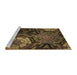 Sideview of Machine Washable Transitional Light Brown Rug, wshpat2041brn