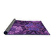 Thickness of Patterned Purple Rug, pat2041pur