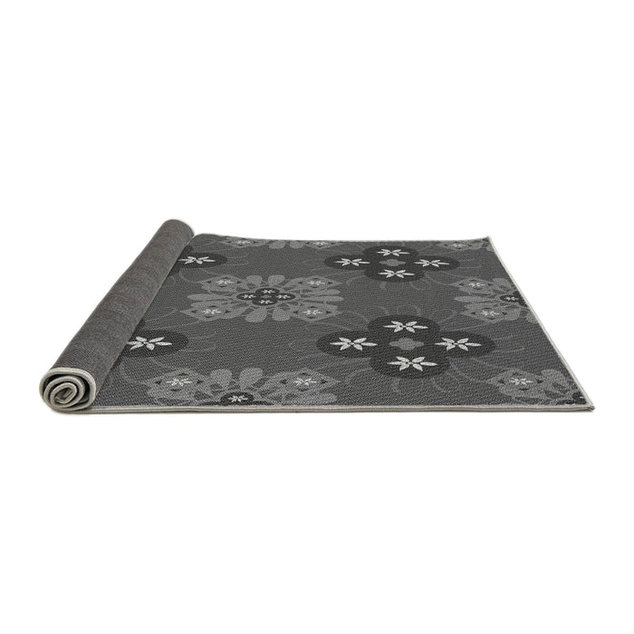 Thickness of Patterned Gray Rug, pat2042gry
