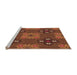 Sideview of Machine Washable Transitional Orange Rug, wshpat2042org