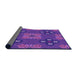 Thickness of Patterned Amethyst Purple Rug, pat2042pur