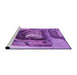 Sideview of Machine Washable Transitional Violet Purple Rug, wshpat2043pur