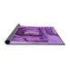 Thickness of Patterned Violet Purple Rug, pat2043pur